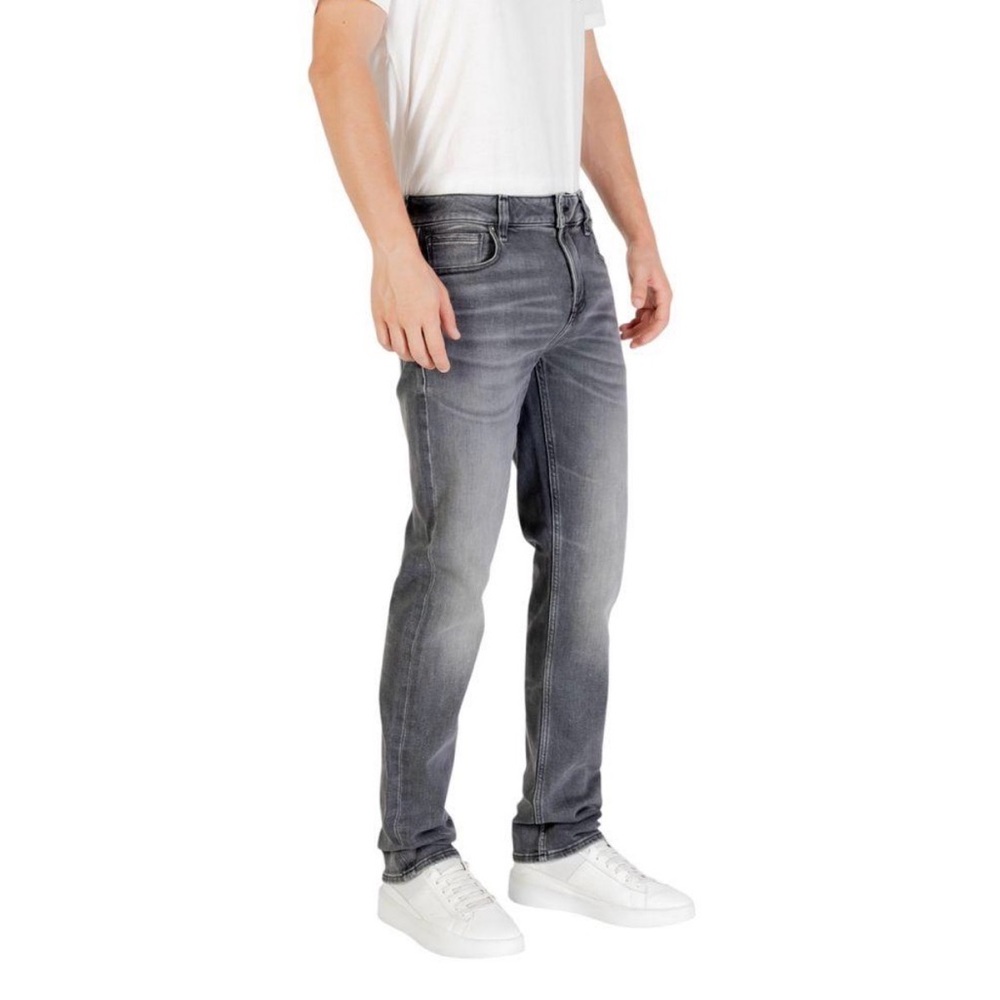 Guess Boys Straight Leg Black/Dark Gray Wash Denim Jeans Size 16 - Like New